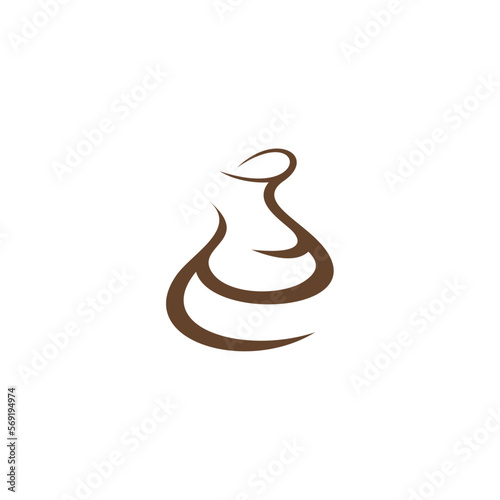 pottery clay stylized logo icon
