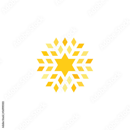 shining star vector logo clipart