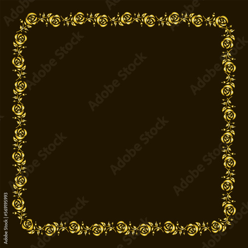 Golden collection, floral ornament, art decor style for wedding invitations,
luxury templates, decorative patterns and postcards.