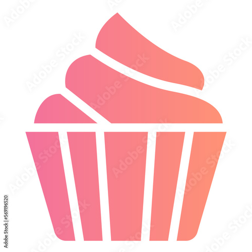 cupcake gradient icon
