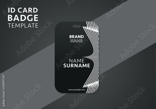 Creative Office ID Card Template Design Layout. Employee ID Card Design Template