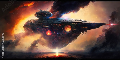 Print op canvas "The Galactic Guardian 2