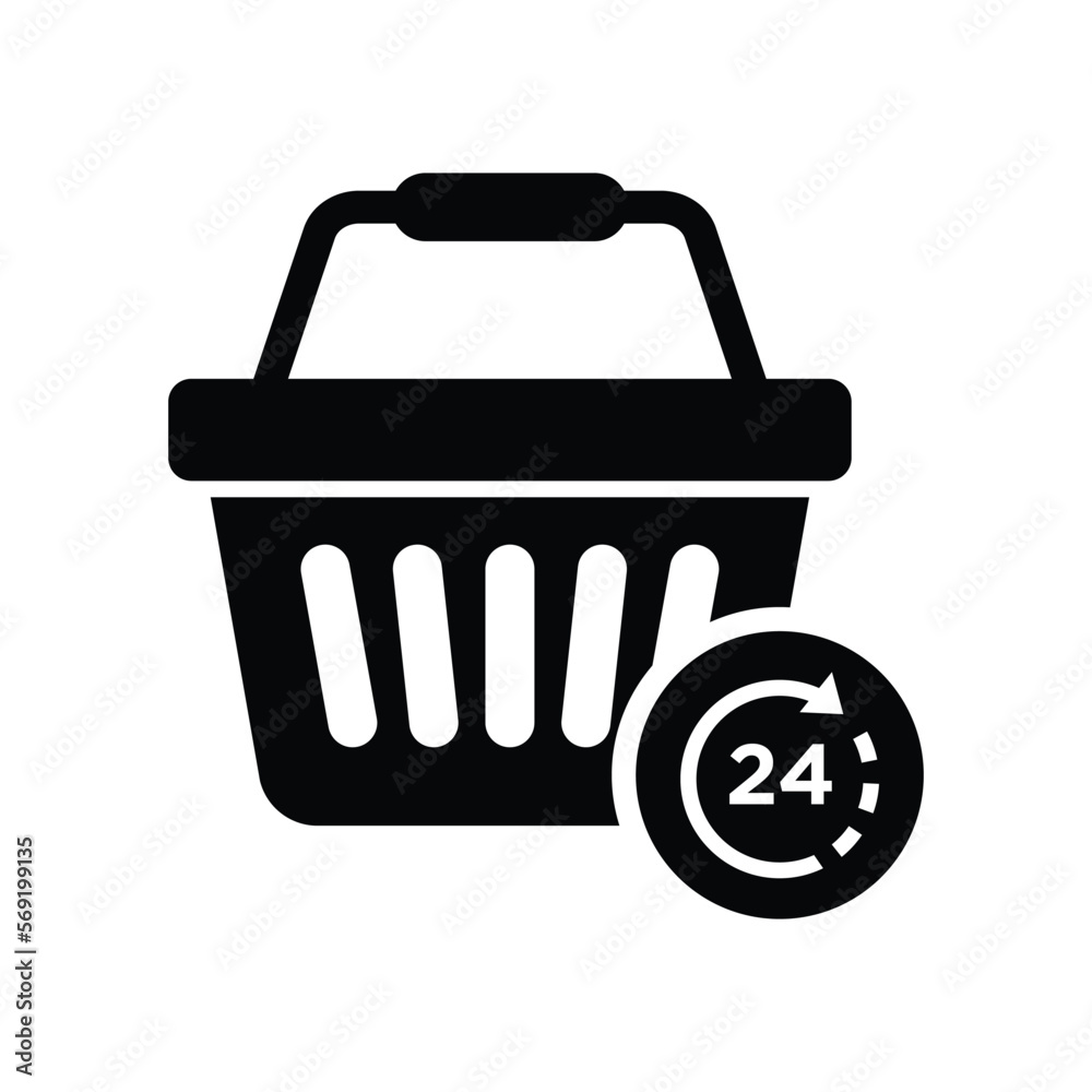 Shopping basket icon vector design template Shopping basket icon vector design template