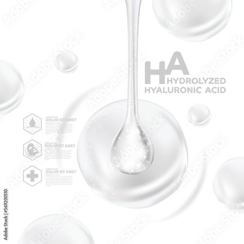 hydrolyzed hyaluronic acid serum Skin Care Cosmetic