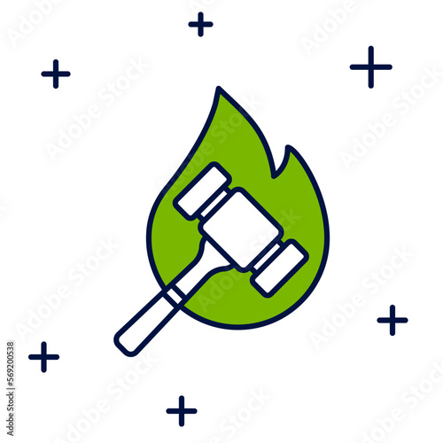 Filled outline Auction hammer icon isolated on white background. Gavel - hammer of judge or auctioneer. Bidding process, deal done. Auction bidding. Vector