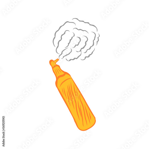 Gas sprayer vector isolated on the white background