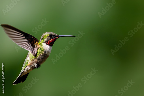 Slika na platnu hummingbird flying outdoors