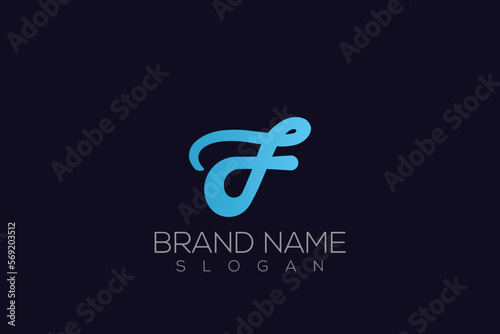 Modern Letter f logo