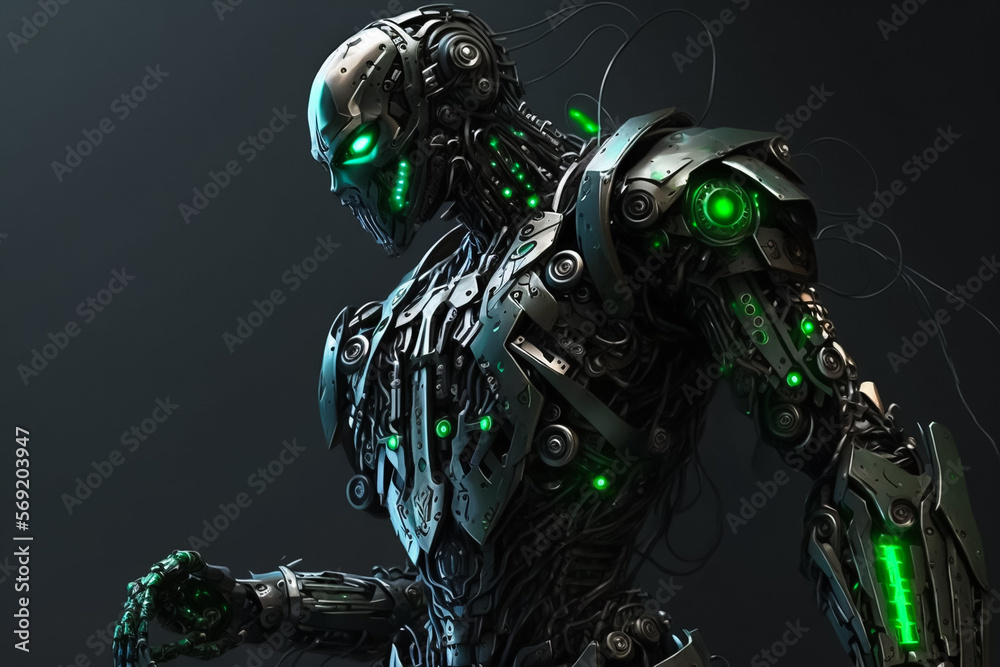 Advance male roboto, Artificial Intelligence. Generative AI Advance male roboto, Artificial Intelligence. Generative AI