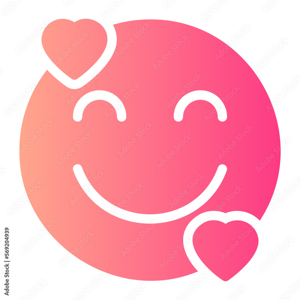 smile gradient icon smile gradient icon