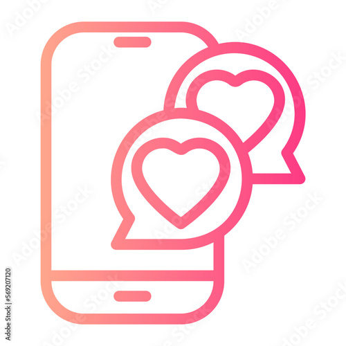 dating app gradient icon