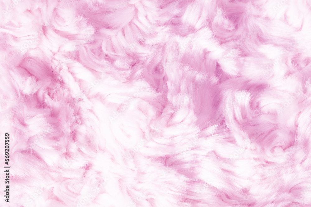 Soft pink fluffy fur close up. Soft pink fluffy fur close up.