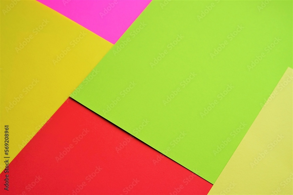Paper background with different happy colors