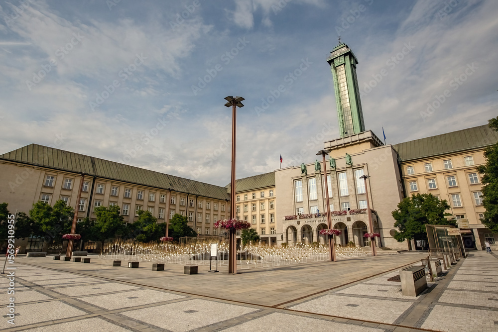 Ostrava town hall in Czech Republic