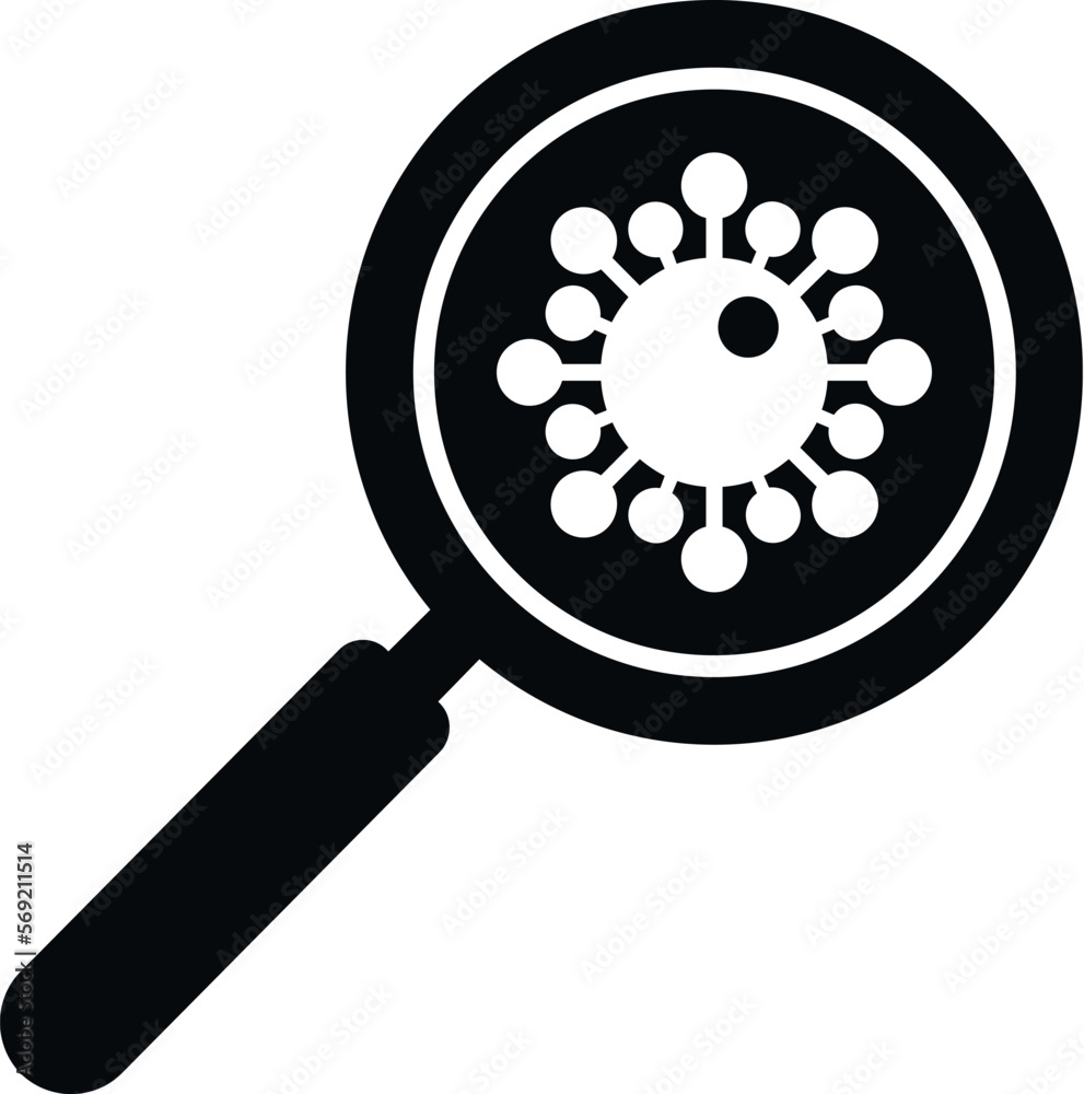 Search online virus icon simple vector. Laptop error. Computer fraud Search online virus icon simple vector. Laptop error. Computer fraud