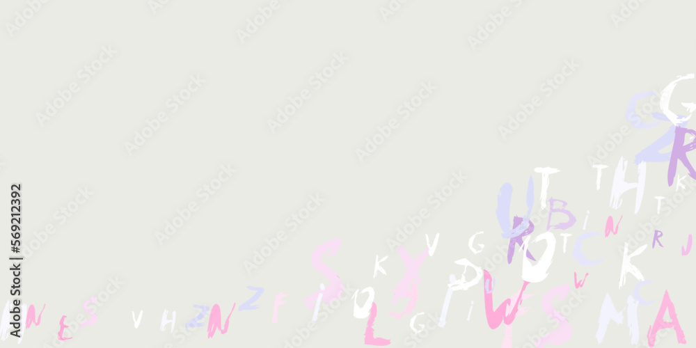 Frame pattern of handwritten numbers from zero to nine. Mathematical ...