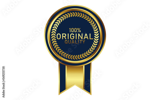 Award badge in gold color