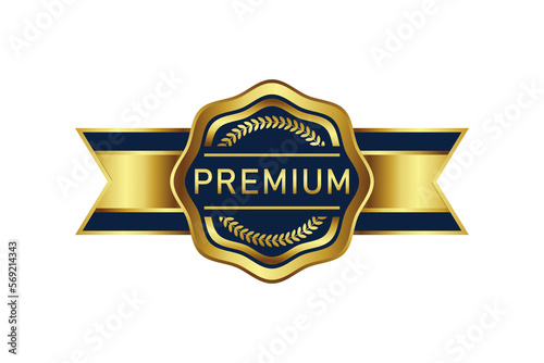 Award badge in gold color