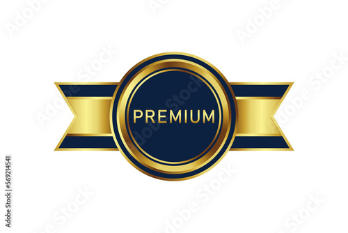 Award badge in gold color