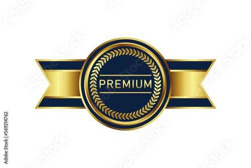 Award badge in gold color