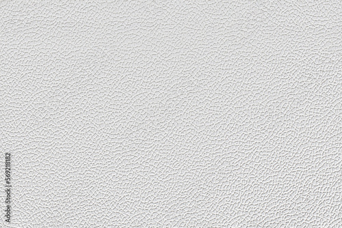 White paper wallpaper texture with abstract raised cells. Plastered embossed wall.