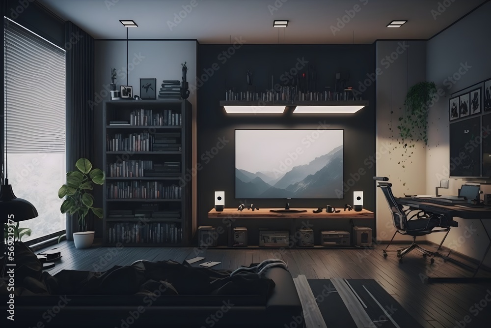 home interior created using Generative AI Technology