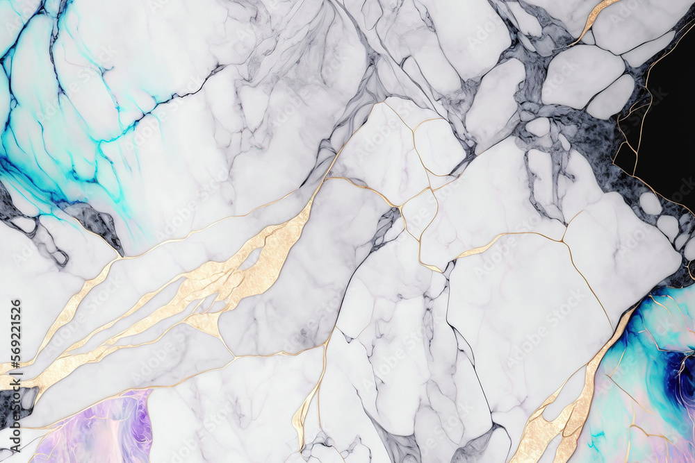 Fototapeta premium marble texture background.Generative Ai