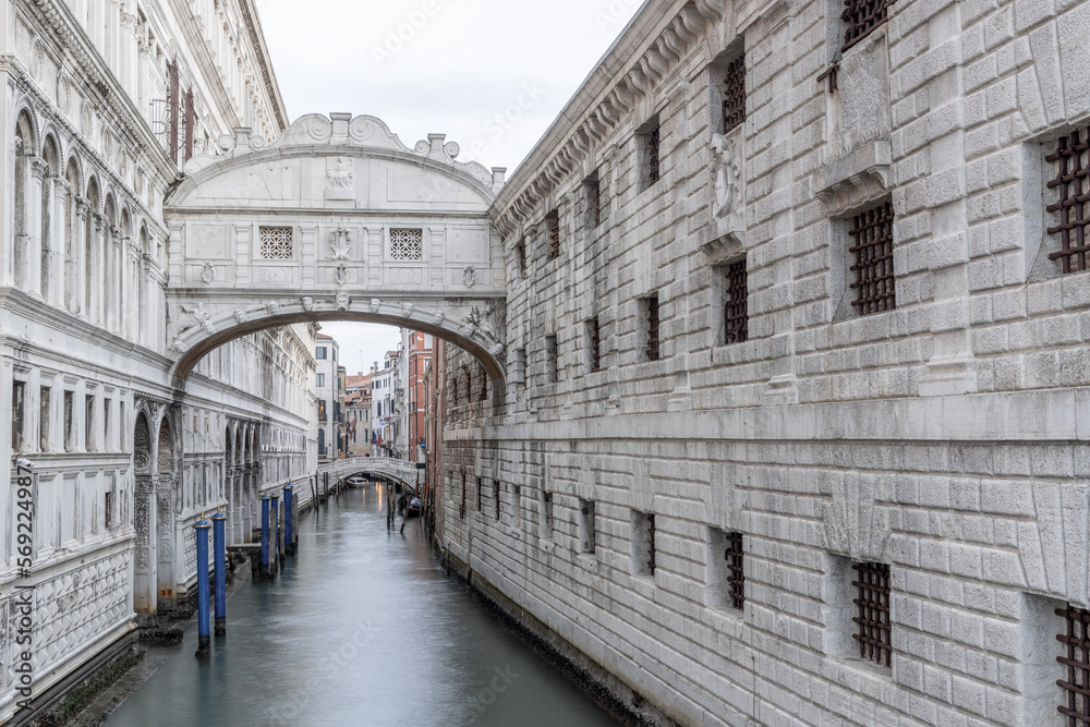 Venice, Italy. European city of Venice, tourist destination famous for canals, gondolas and history. 