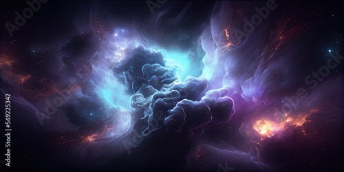 Galactic Space Nebula - generative ai © Infinite Shoreline