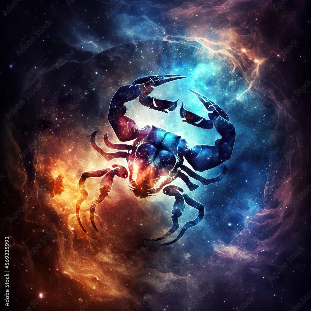 zodiac signs against space nebula background zodiac signs against space nebula background