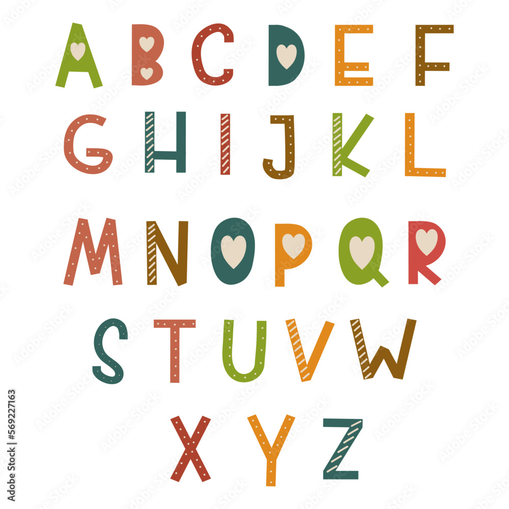 hand drawn alphabet. cute alphabet. hand drawn alphabet. cute alphabet.