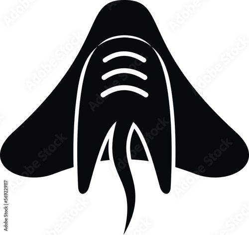 Stingray manta icon simple vector. Underwater animal. Sea marine
