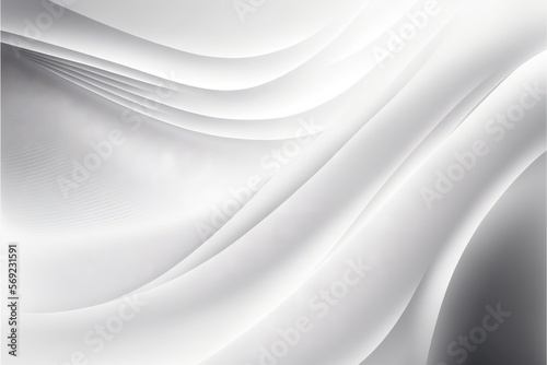  an abstract white background with wavy lines and a black background with a white stripe on the bottom of the image and a black and white stripe on the top of the bottom. generative ai