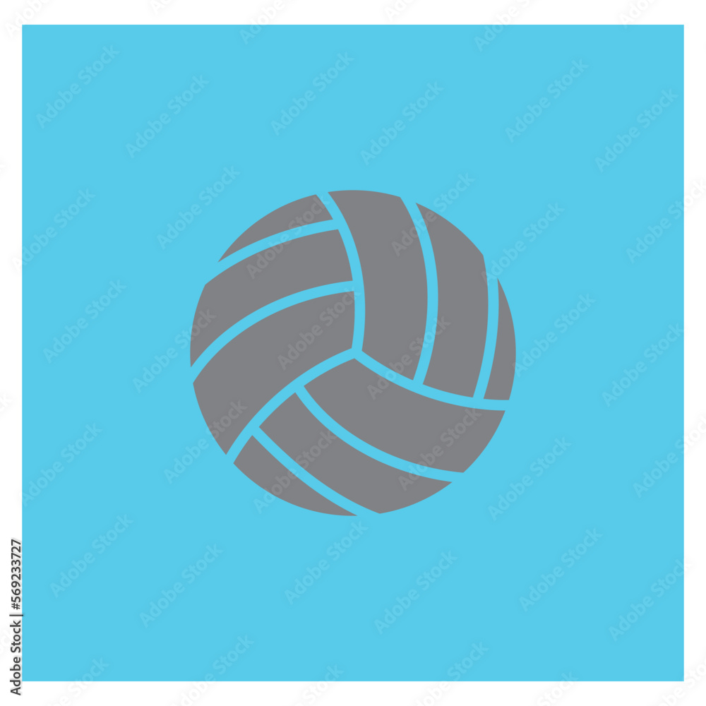 Fototapeta premium Volley ball logo vector and symbol design template
