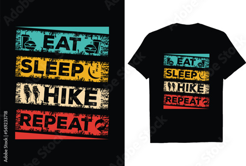 eat sleep hike repeat t shirt
