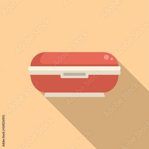 Lamp solarium icon flat vector. Spa salon. Body care