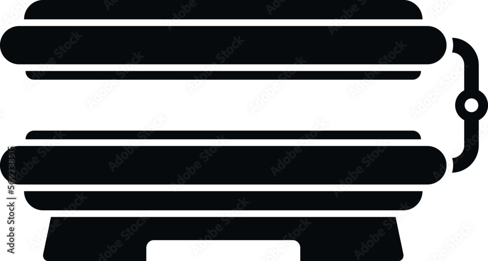 Solarium tan icon simple vector. Spa bed. Skin beauty