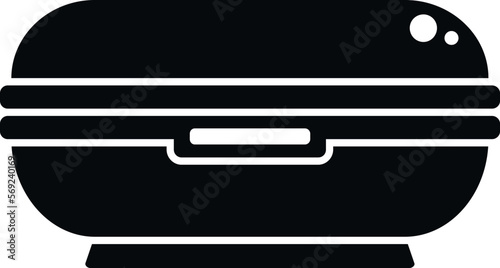 Lamp solarium icon simple vector. Spa salon. Body care