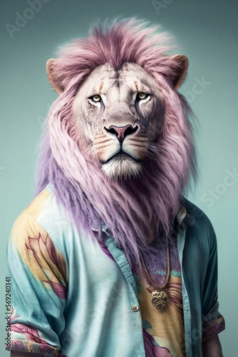portrait of a lion