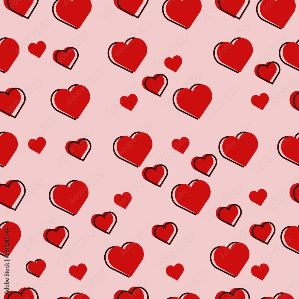 seamless pattern for valentine's day, holiday and wedding. Design for postcard
