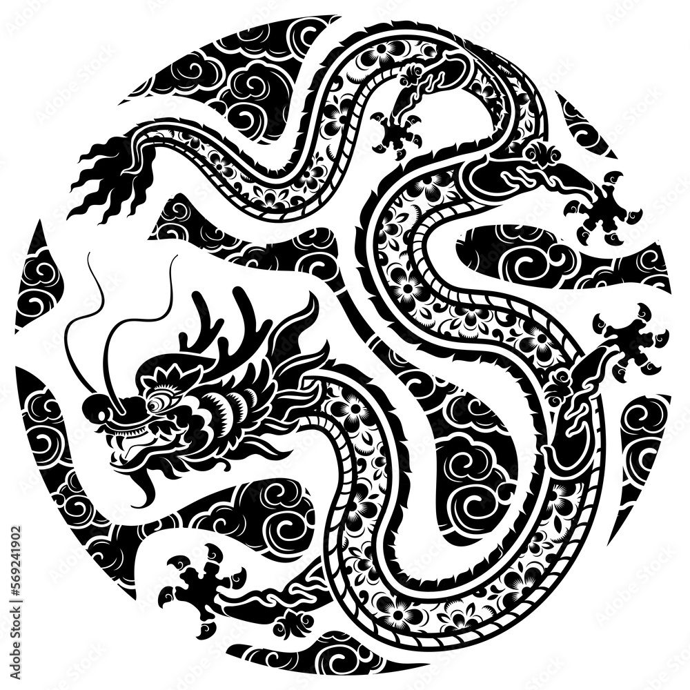 Happy chinese new year 2024 the dragon zodiac sign with flower,lantern,asian elements gold paper cut style on color background. ( Translation : happy new year 2024 year of the dragon ). Happy chinese new year 2024 the dragon zodiac sign with flower,lantern,asian elements gold paper cut style on color background. ( Translation : happy new year 2024 year of the dragon ).
