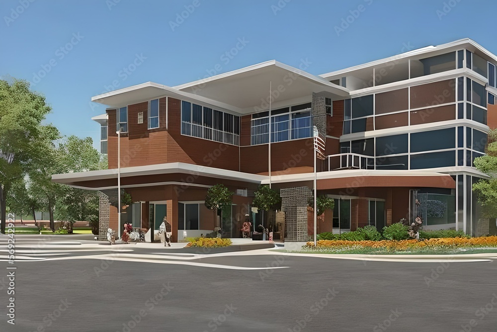 school building design Stock Illustration Adobe Stock