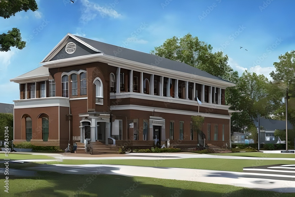 school building design Stock Illustration Adobe Stock