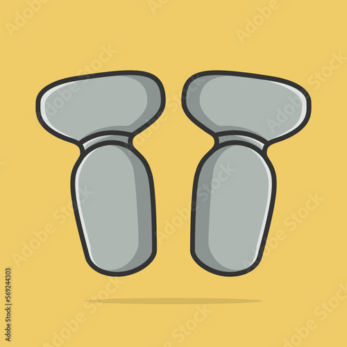 Comfortable shoes arch support insoles vector illustration.