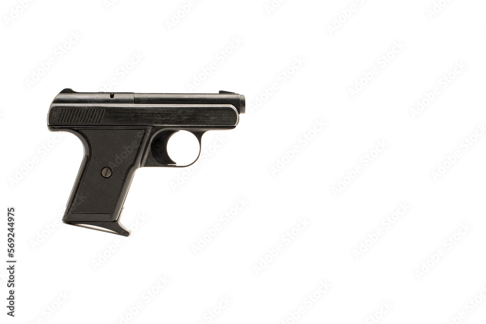 gun on isolated white background gun on isolated white background