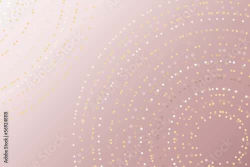 The background is pink and beige with hexagon circles in different colors