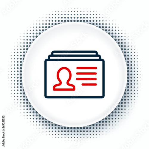 Line Resume icon isolated on white background. CV application. Searching professional staff. Analyzing personnel resume. Colorful outline concept. Vector