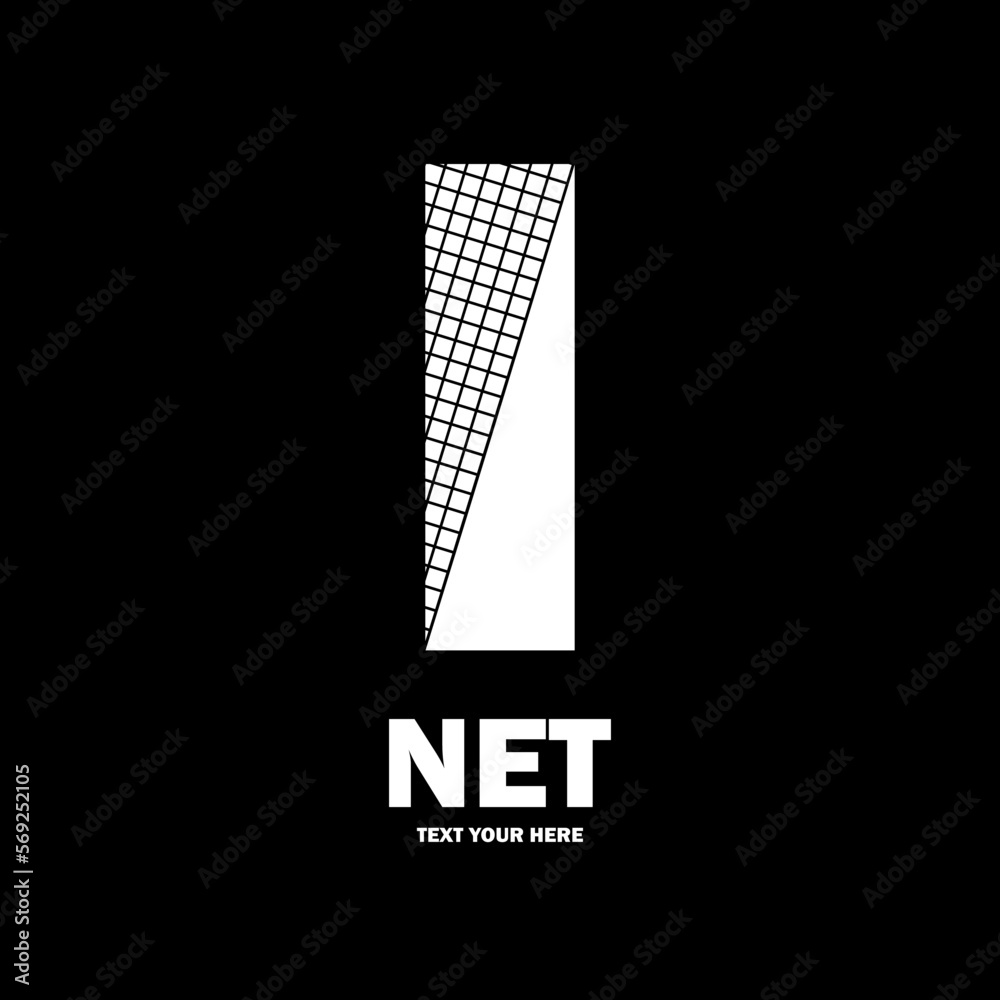Abstract letter I line net vector logo design. Suitable for business, poster, card, net symbol and initial Abstract letter I line net vector logo design. Suitable for business, poster, card, net symbol and initial