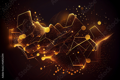 abstract background for technology and scientific subjects, generative AI