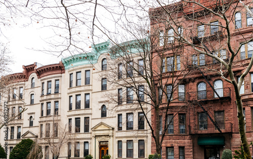 Brooklyn typical facades & row houses in an iconic neighborhood of Brooklyn. Park Slope, New York © auseklis